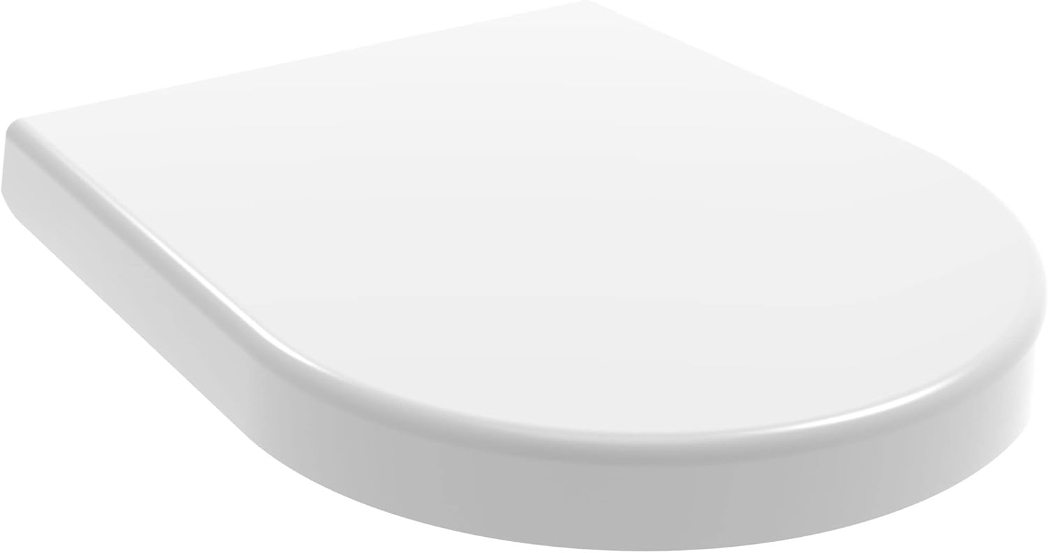 Toilet Seat with Soft Close and Quick Release for Easy Clean, Top