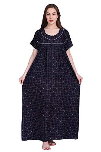 Image of Women's Alpine Mix Print Maxi Nightgown