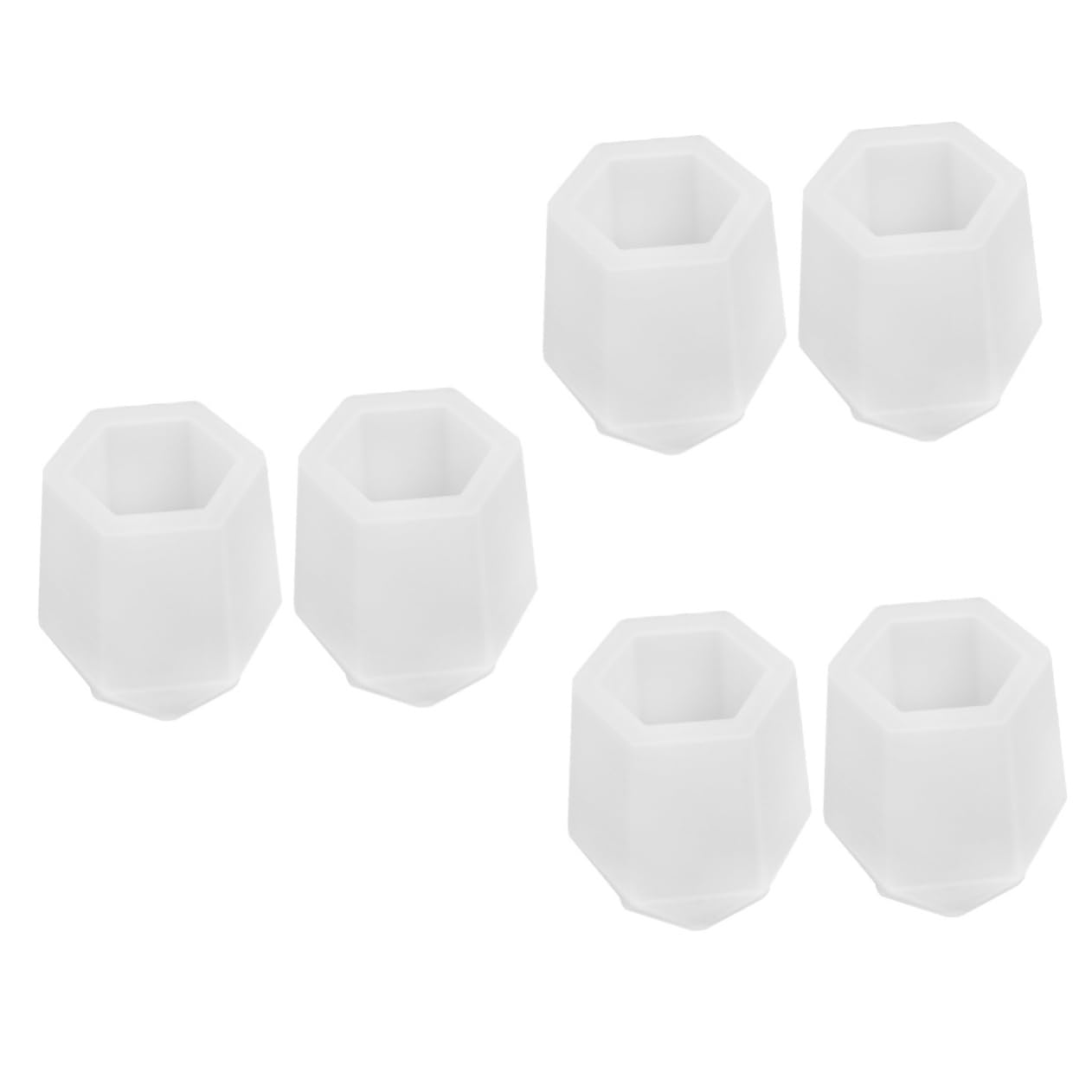 Moule silicone porte-stylo NUOBESTY pour pot à crayon DIY x6