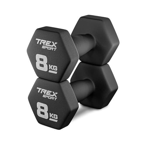 TREX SPORT Neopren Hanteln Set | Kurzhanteln 2er Set 4kg-20kg | Hanteln...