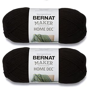 Bernat Maker Home Dec Schwarzes Garn 2er-Pack