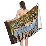 Niziu ニジューグッズ バスタオル ビーチタオル 大判マイクロファイバー吸水速乾抗菌防臭タオル おしゃれふわふわ柔らか肌触りタオルホテル仕様耐久性ラップタオルスポーツタオル家庭用 海辺旅行用。長さ130cm×幅さ80cm。