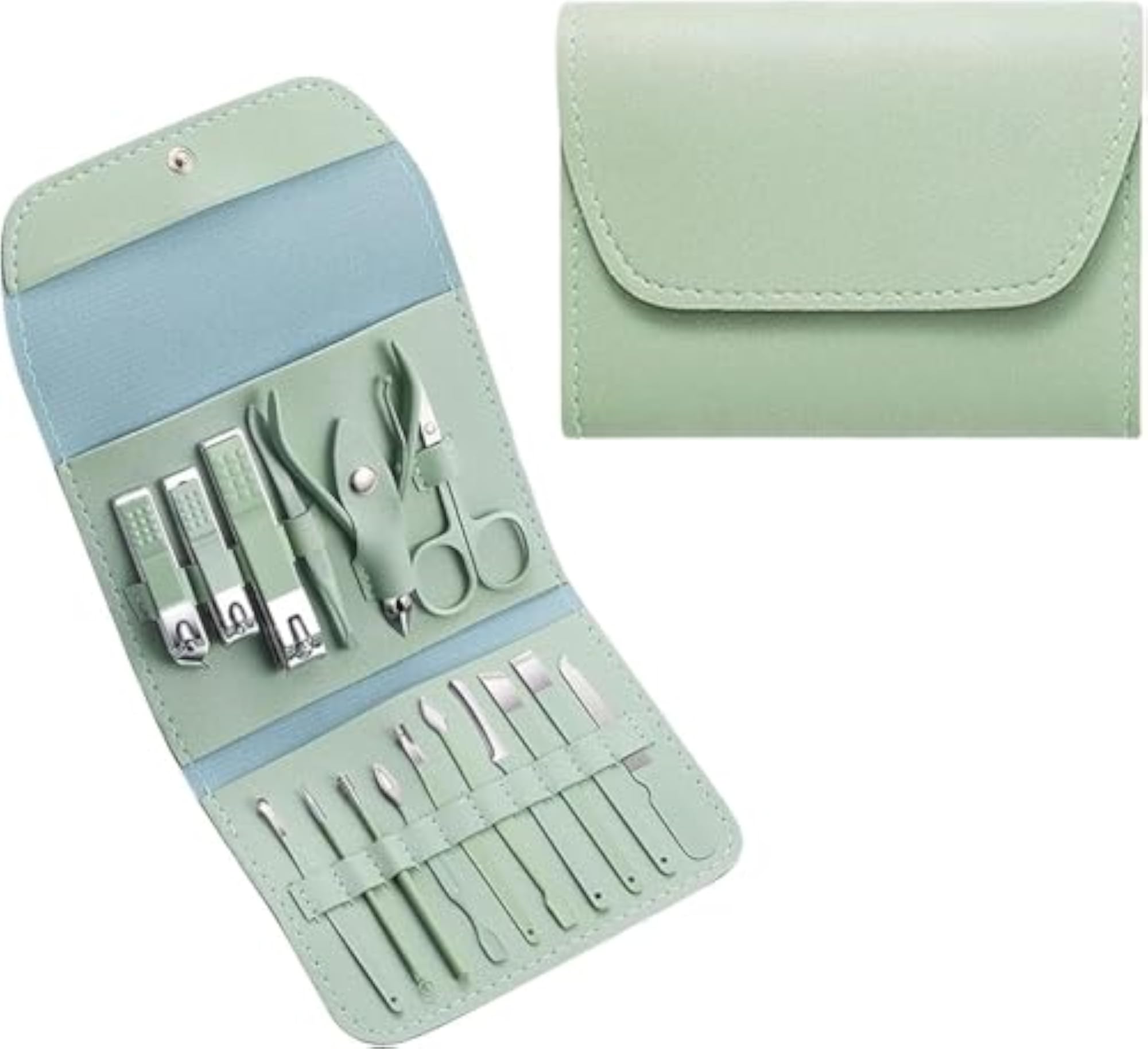 16-Piece Professional Nail Clipper Kit with Travel Case