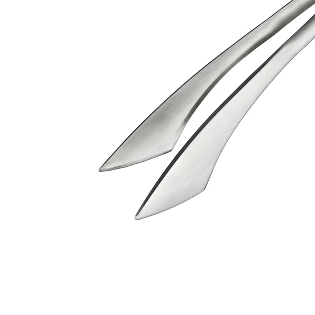 Soro Essentials - Pinze da portata in acciaio inox con finitura satinata, resistenti, in metallo, pinze da cucina, buffet, ideali per buffet, insalate, eventi