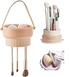 aninako メイクブラシクリーナー メイクブラシ洗浄・乾燥・収納 3in1 メイクブラシセット メイクブラシ おしゃれ 無臭 パフクリーナー スポンジクリーナー 折りたたみ 置き台 シリコン