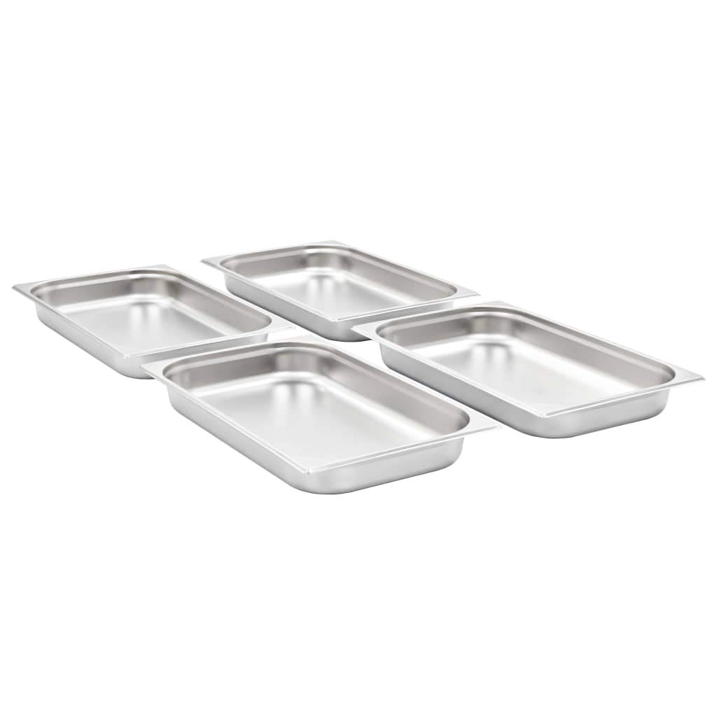 Accesorios para electrodomésticos de cocina Gastronorm contenedores 4 piezas GN 1/1 65 mm acero inoxidable hogar y jardín