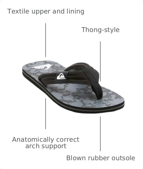 Image of Quiksilver mens Quiksilver Men's Molokai Layback II 3 Point Flip Flop Sandal