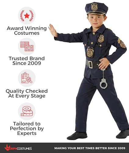 Disfraz Completo de Policía para Niños Talla 7-9 Años miniatura 5