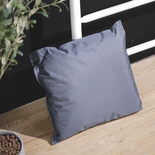 TODAY Coussin Carré D'extérieur Déhoussable Spirit Garden - Bleu Denim - 50 X 50 Cm