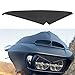 CSZBH Protection Réservoir Motos Garniture De Phare De Moto Phare Sourcil Paupière Autocollant Décoration Pointe Supérieure Visière Accent pour Harley Road Glides 15-20