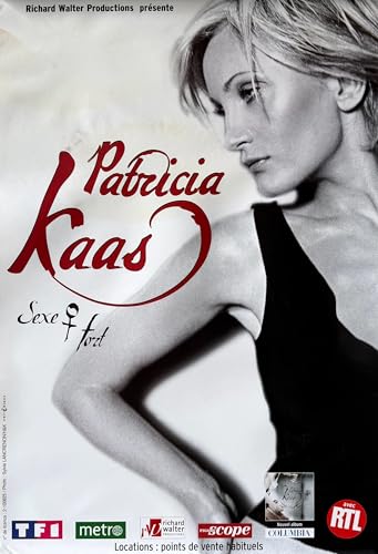 Poster Patricia Kaas souvenir de l'album Sexe Fort format 39x61 cm