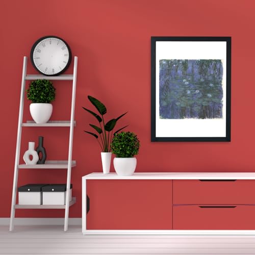 Claude Monet Nénuphars bleus grand format cadre déco poétique - 4