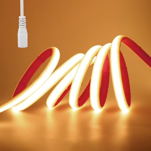 Tira LED KISUFU 12V COB IP68 Blanco Cálido Flexible miniatura 1