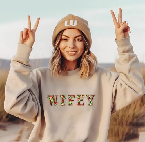 Est 2025 Floral Embroidered Bride Sweatshirt, Wife Sweatshirt, Wifey Crewneck Sweatshirt, Mrs Sweatshirt, Bride Gifts 5