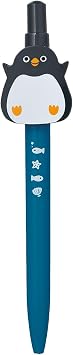 Decore AM-95012 Aquarium Ballpoint Pen, Sea Creature Design, Stationery, Penguin, Approx. 1.1 x 0.6 x 5.4 inches 28 x 14 x 138 mm