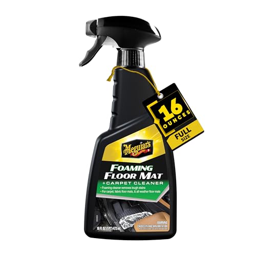 Meguiar's Foaming Floor Mat + Carpet Cleaner, 16oz BT, 6/CV