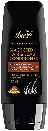 Iba Professional Black Seed Hair Scalp Conditioner | Kalonji Extract For Hair Fall Dandruff Itchy Scalp | For All Hair types | No Sulfate No Paraben | Halal Certified & Vegan - 125 ml