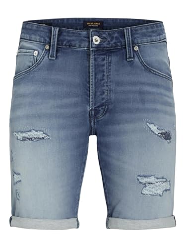 JACK & JONES Herren Jeans-Shorts, Farbe:Denim, Größe:S – Ansicht 1