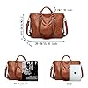 Aileese Tote Handbags for Women Retro Soft Leather Hobo Purses Fashion Crossbody Large Shoulder Bags Red #2