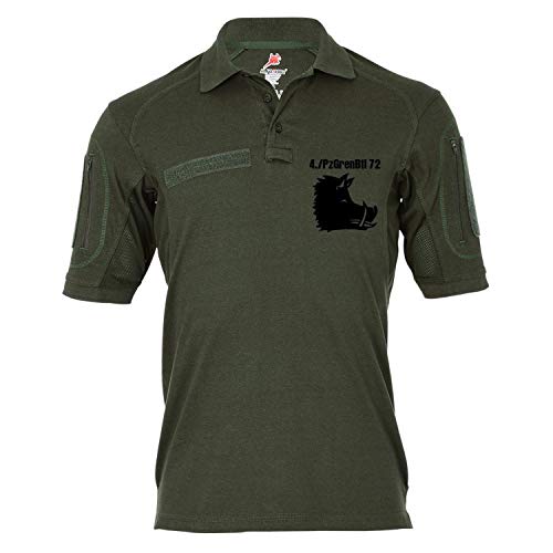 Polo tactique Alfa 4 PzGrenBtl 72 Sanglier Copytec vert en taille XL
