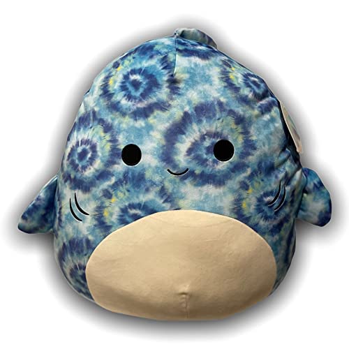 Squishmallows Official Kellytoy 16 Inch Soft Plush Squishy Toy Animals (Luther Shark)