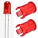 Be In Your Mind 10Pcs Red 5mm LED Lamp Socket Lens Holder Cap for 5mm LED Bulbs