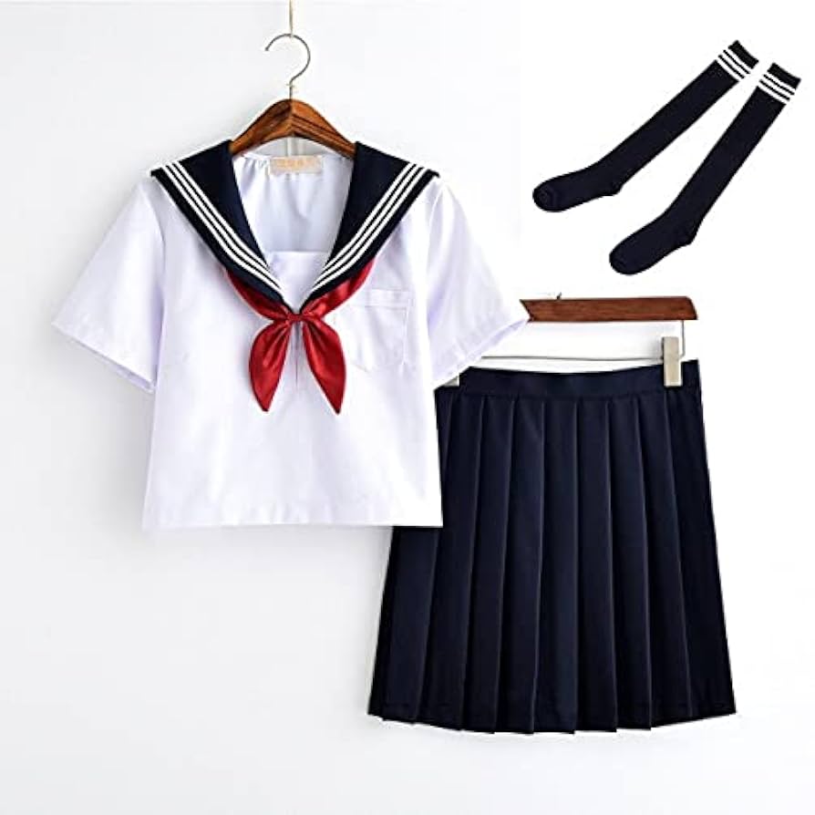 Amazon.co.jp: LULUTING 学校制服 女の子アニメCOSセーラー紺