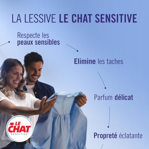 Lessive Capsules 4 en 1 Discs Sensitive Animaux compagnie Et Peaux Sensibles Le Chat La Boite De 23 Capsules - vue 6