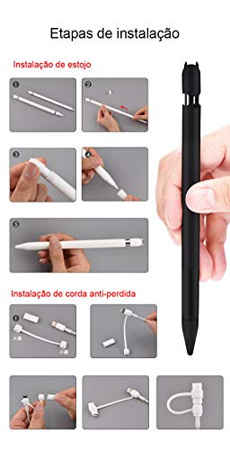 A capa protetora anti-perda é adequada para apple pencil Primeira geração segunda geração, TwiHill,