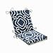 Pillow Perfect Indoor/Outdoor Carmody Squared Chair Cushion, Navy