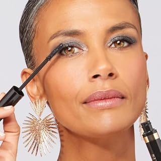 LAURA GELLER NEW YORK Kajal Longwear Mascara - Lengthening, Defining, Curling, Buildable Formula Eye Makeup - Innovative Curling Brush - 1 count