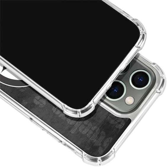 Skinit Clear Phone Case Compatible with iPhone 14 Pro - Officially Licensed NFL Pittsburgh Steelers Black & White Design