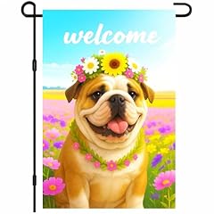 Welcome Floral Pug