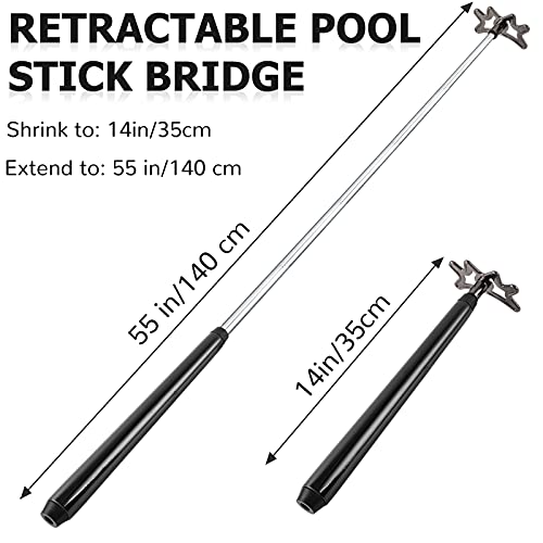 image for Sumind Retractable Pool Bridge Stick - Billiards Accessories Cue Bridg