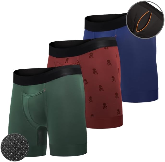 All Citizens Elite Ball Pouch Underwear for Men w/Fly, Patented Ball Pouch Design, Performance Fabric, No Ride Up Legs