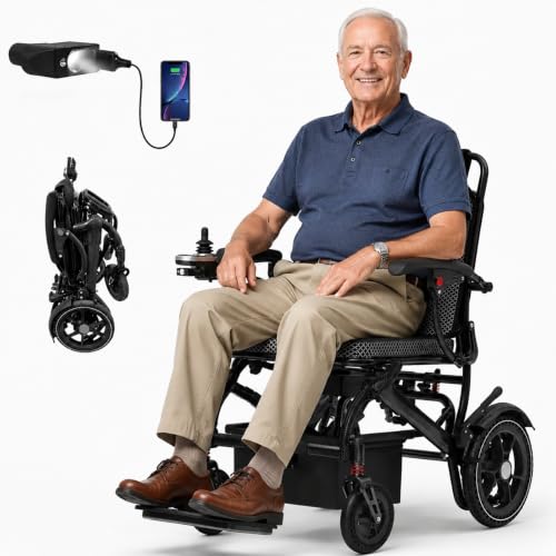 Lightweight Motorized Wheelchair with 500W Motors
