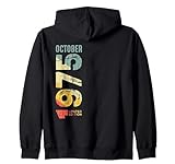 retro 1975 ottobre 1975 anno 1975 vintage 1975 dal 1975 felpa con cappuccio