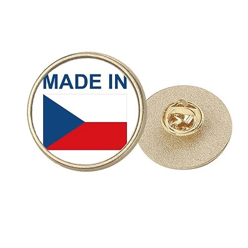 Broche ronde en métal doré idée cadeau saint-valentin taille M