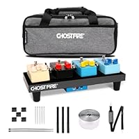 Ghost Fire Pedalboard für Gitarre aus Aluminiumlegierung, 0,36 kg, leichtes Effektpedal, 35 x 14 cm, mit Transporttasche, SPL-01