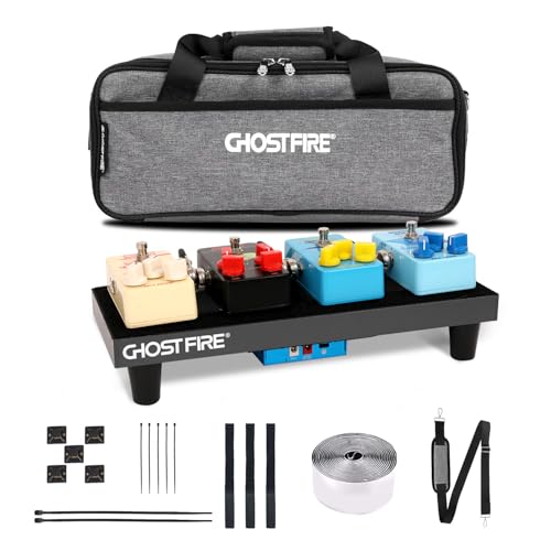 GHOSTFIRE 超軽量 ギターエフェクター ボード ペダルボード アルミニウム合金 面ファスナー キャリングバッ...