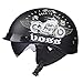 Produktbild Brain-Cap · Halbschale Motorrad-Helm Jet-Helm Roller-Helm Scooter-Helm Mofa-Helm Retro Motorrad Half Helm mit Visier für Cruiser Chopper Biker wie a