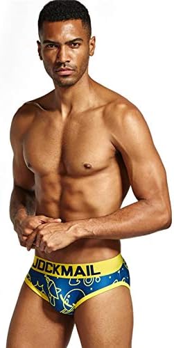 JOCKMAIL Men's Underwear Briefs Playful Printed briefs Ice Silk Sexy Low Waist Underwear - Image 4