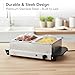 OVENTE Electric Buffet Server & Food Warmer with Two 1.5 Qt Stainless Steel Chafing Dishes, Adjustable Temperature Control – Warming Tray for Parties, Dinners & Events, Silver FW152S