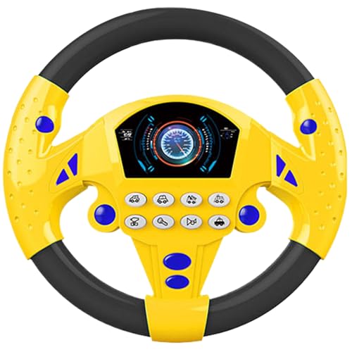 Volante realista para niños con efectos de sonido y ventosa para casa o barco pirata