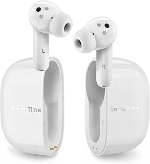 Timekettle M3 イヤホン翻訳機 オンライン式 43言語96アクセント タイムケトル 専用アプリ 双方向音声通訳機 ANC・通話ノイズ低減 音楽・通話可能 携帯翻訳機 海外旅行 ビジネス 出張 語学学習 iOS15.0&Android7.0以上対応 Bluetooth5.2対応 ホワイト