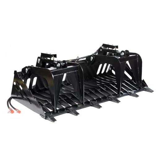 82" Skeleton Rock Grapple Rake, Fine Tines