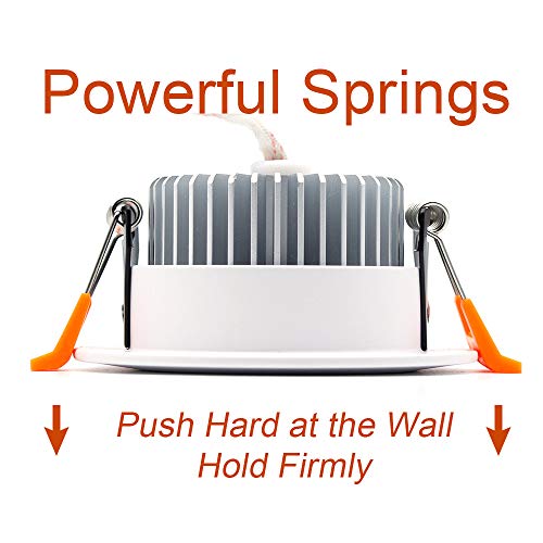 3 Inch Dimmable Led Recessed Lighting, 7W Retrofit Downlight, 6000K Daylight White, Cri 80 With Led Driver, As Ac 110V Ceiling Light Fixture For Living Room, Kitchen, Bedroom, Hallway, 4 Pack #TOP4