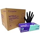 Dr.GreenPanda Black Nitrile Food Safe Gloves Medical Grade for Food Prep Cooking Cleaning Multipurpose Latex&Powder Free 3mil