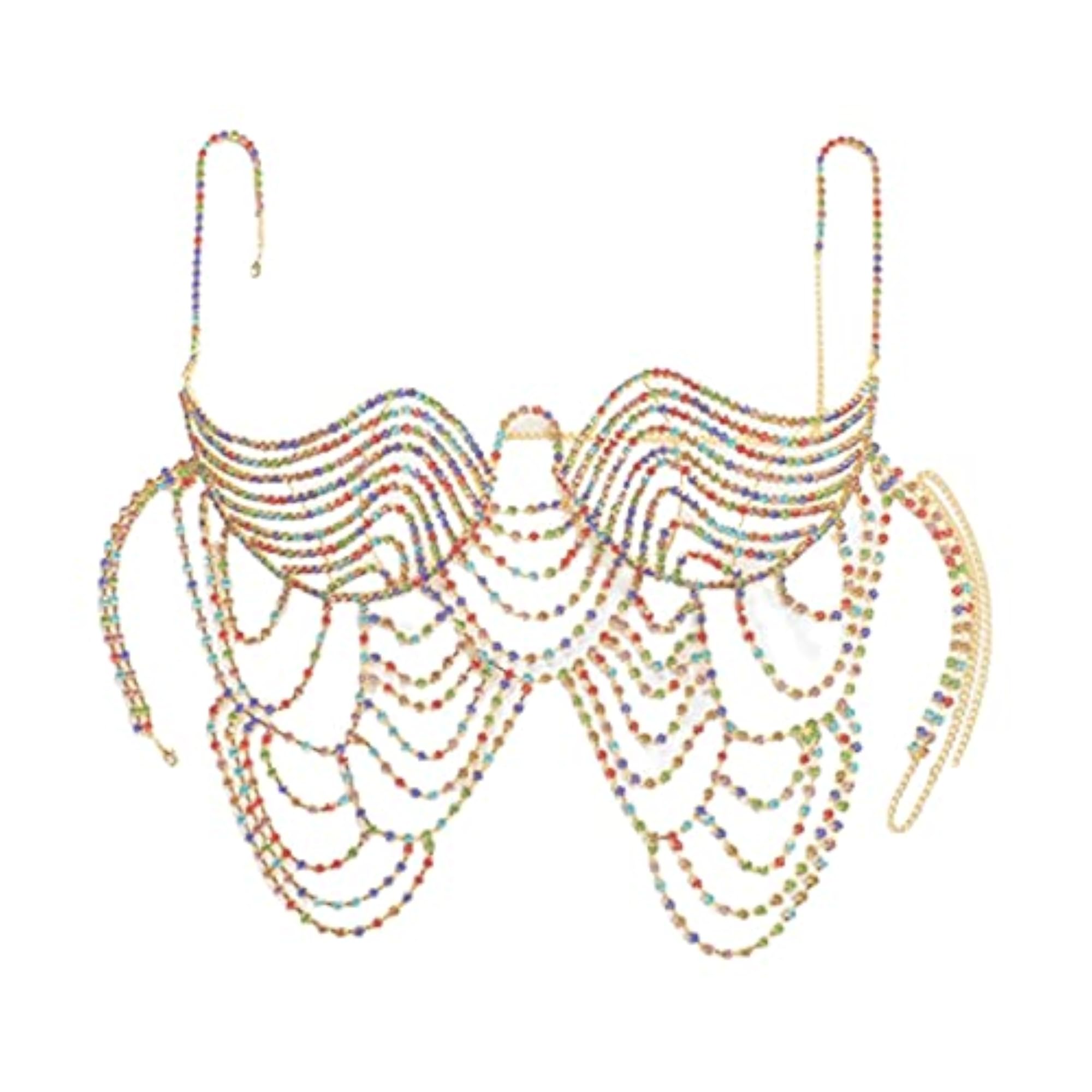 Rhinestone Bra Body Chain Bikini Jewelry