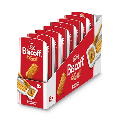 Biscoff & Go - Sweet Spread & breadstick Snack - Caramelised Biscuit Flavour ...